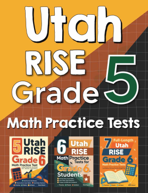 Utah RISE Grade 6 Math Preparation Bundle cover