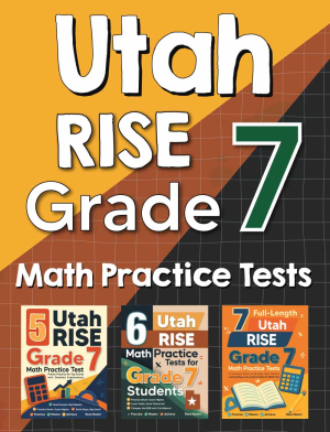 Utah RISE Grade 7 Math Preparation Bundle cover