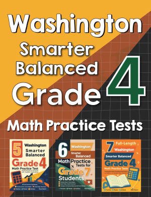 Washington Smarter Balanced Grade 4 Math Preparation Bundle cover