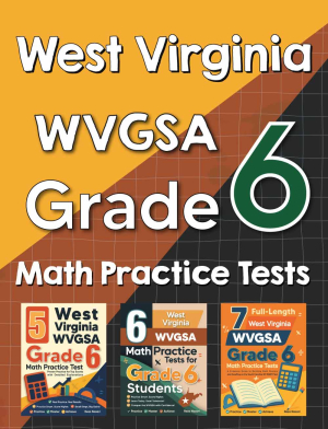 West Virginia WVGSA Grade 6 Math Preparation Bundle cover