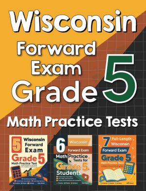 Wisconsin Forward Exam Grade 5 Math Preparation Bundle cover