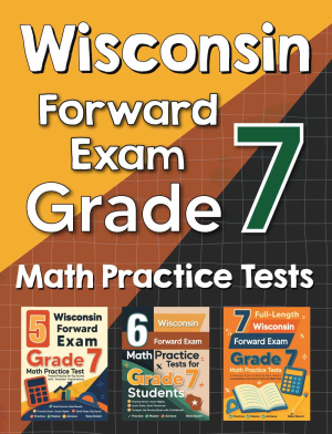 Wisconsin Forward Exam Grade 7 Math Preparation Bundle cover