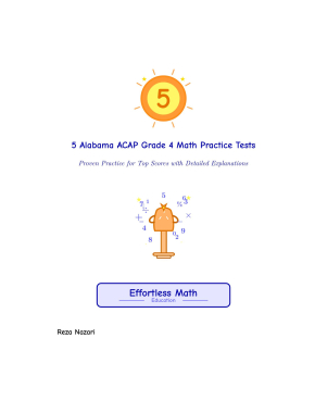 5 Alabama ACAP Grade 4 Math Practice Tests