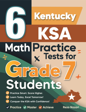 6 Kentucky KSA Grade 7 Math Practice Tests cover