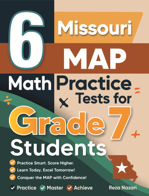 6 Missouri MAP Grade 7 Math Practice Tests cover
