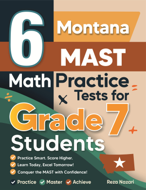 6 Montana MAST Grade 7 Math Practice Tests cover
