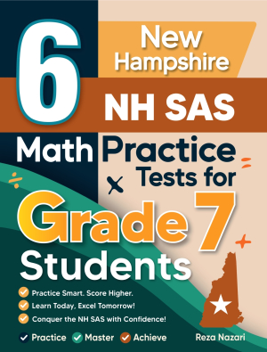 6 New Hampshire NH SAS Grade 7 Math Practice Tests cover
