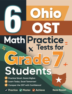 6 Ohio OST Grade 7 Math Practice Tests cover
