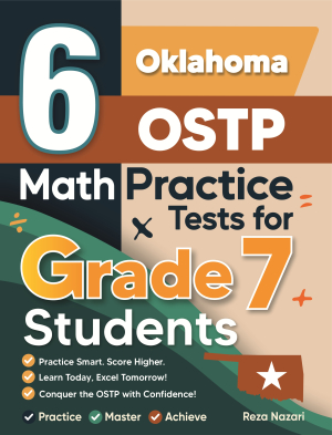 6 Oklahoma OSTP Grade 7 Math Practice Tests cover
