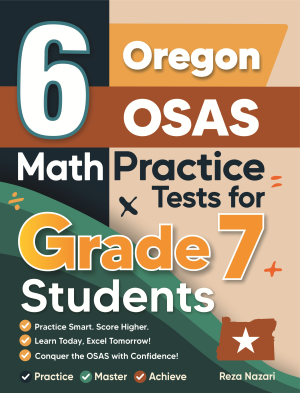 6 Oregon OSAS Grade 7 Math Practice Tests cover