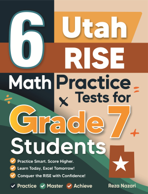 6 Utah RISE Grade 7 Math Practice Tests cover