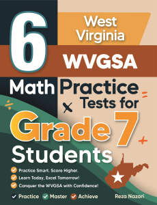 6 West Virginia WVGSA Grade 7 Math Practice Tests cover