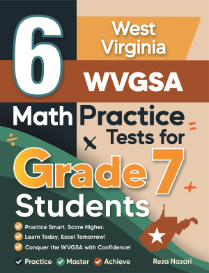 6 West Virginia WVGSA Grade 7 Math Practice Tests cover