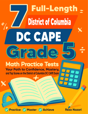 7 District of Columbia DC CAPE Grade 5 Math Practice Tests cover