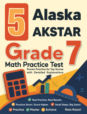 5 Alaska AK STAR Grade 7 Math Practice Tests cover