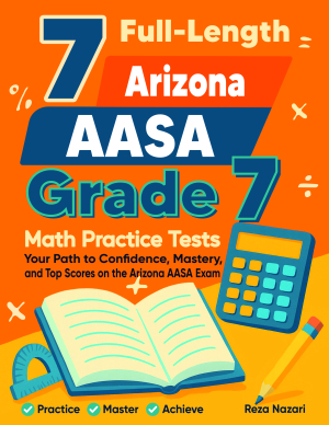 7 Arizona AASA Grade 7 Math Practice Tests cover