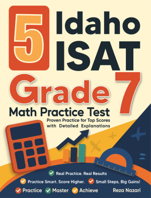 5 Idaho ISAT Grade 7 Math Practice Tests cover