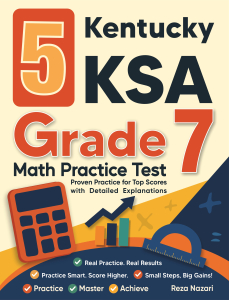 5 Kentucky KSA Grade 7 Math Practice Tests cover