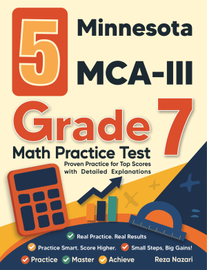 5 Minnesota MCA-III Grade 7 Math Practice Tests cover