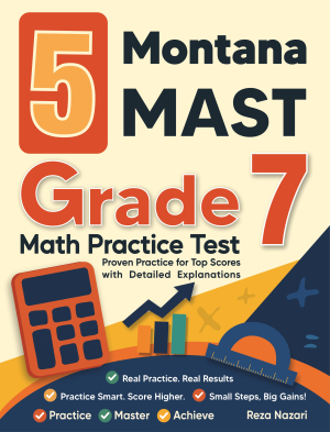 5 Montana MAST Grade 7 Math Practice Tests cover