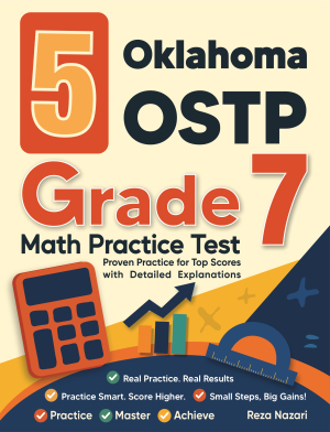 5 Oklahoma OSTP Grade 7 Math Practice Tests cover