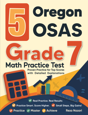 5 Oregon OSAS Grade 7 Math Practice Tests cover