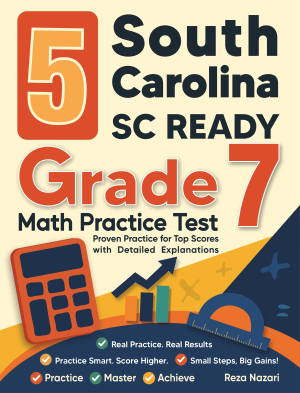 5 South Carolina SC READY Grade 7 Math Practice Tests cover