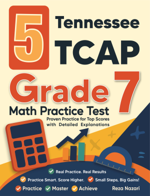 5 Tennessee TCAP Grade 7 Math Practice Tests cover