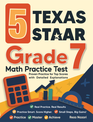 5 Texas STAAR Grade 7 Math Practice Tests cover