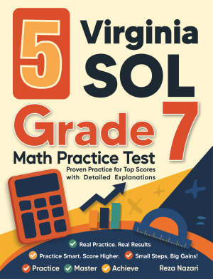 5 Virginia SOL Grade 7 Math Practice Tests cover