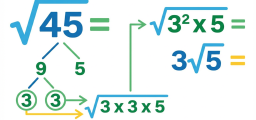 How Do You Simplify √45?