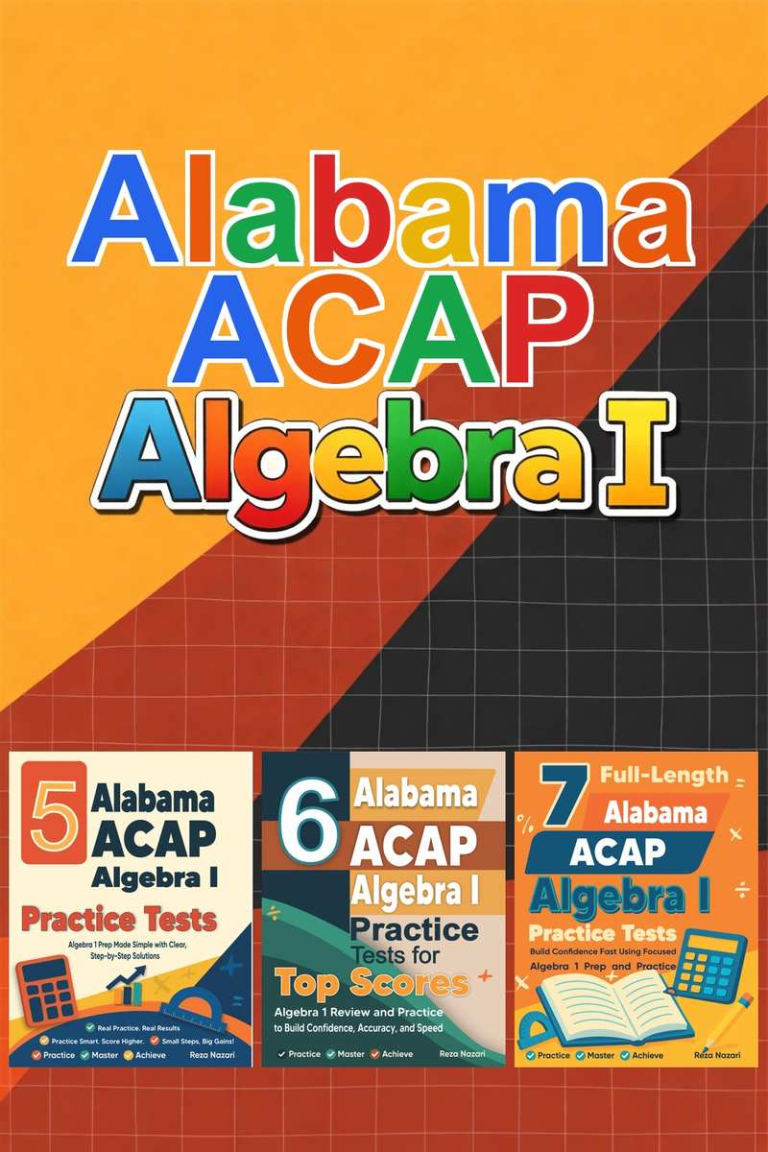 Alabama ACAP Algebra I Preparation Bundle cover