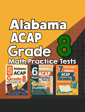 Alabama ACAP Grade 8 Math Preparation Bundle cover