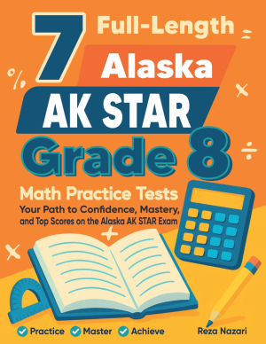 7 Alaska AK STAR Grade 8 Math Practice Tests cover