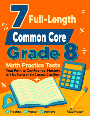 7 Delaware Smarter Balanced Grade 8 Math Practice Tests cover