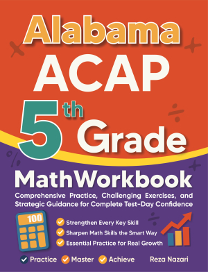 Alabama ACAP 5th Grade Math Workbook cover