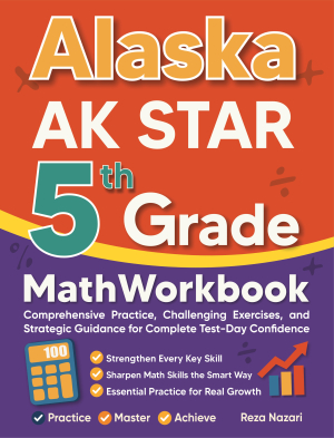 Alaska AK STAR 5th Grade Math Workbook cover
