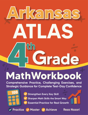 Arkansas ATLAS 4th Grade Math Workbook cover
