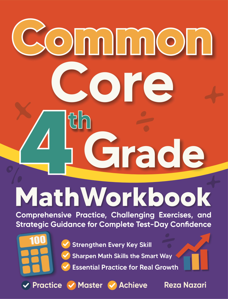 Common Core 4th Grade Math Workbook cover