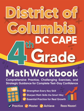 District of Columbia DC CAPE 4th Grade Math Workbook
