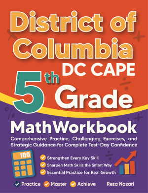 District of Columbia DC CAPE 5th Grade Math Workbook cover