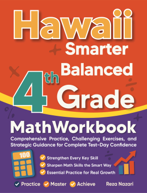 Hawaii Smarter Balanced 4th Grade Math Workbook