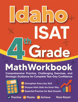 Idaho ISAT 4th Grade Math Workbook cover