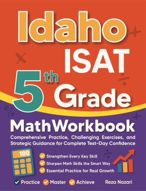 Idaho ISAT 5th Grade Math Workbook cover