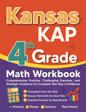 Kansas KAP 4th Grade Math Workbook cover