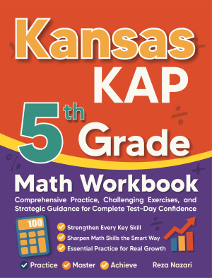 Kansas KAP 5th Grade Math Workbook cover