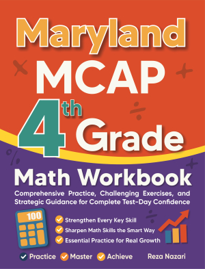 Maryland MCAP 4th Grade Math Workbook cover