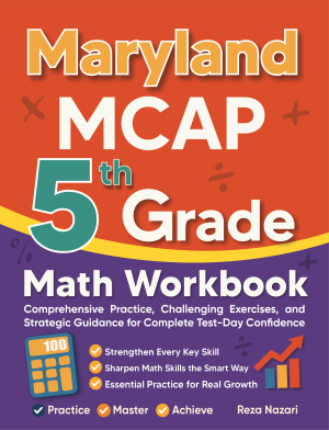 Maryland MCAP 5th Grade Math Workbook cover