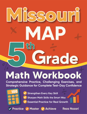 Missouri MAP 5th Grade Math Workbook cover