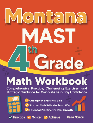 Montana MAST 4th Grade Math Workbook cover